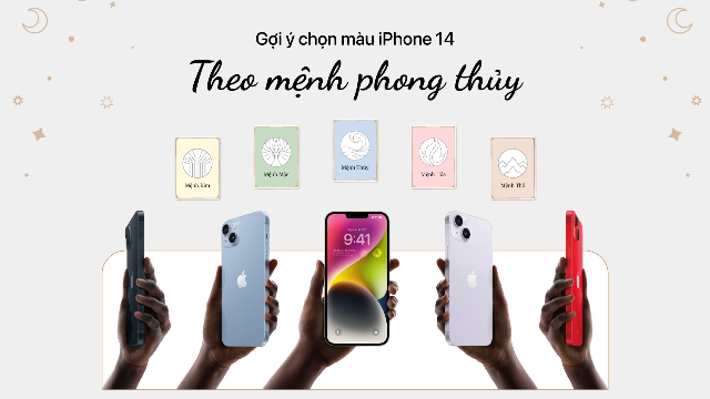 iPhone 14 có mấy màu? Cách chọn iPhone 14 hợp với Mệnh của bạn