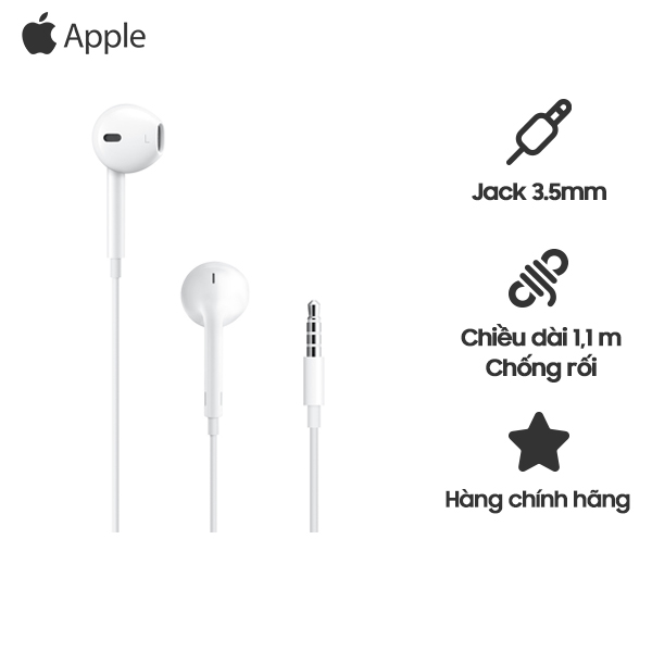 Tai nghe Apple Earpods 3.5mm Chính Hãng mới