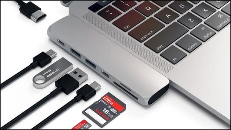 Kết nối giữa một thiết bị có và một thiết bị không có cổng USB Type C