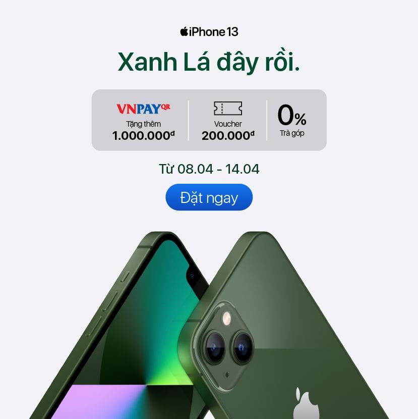  iPhone 13 màu xanh lá “Green” và “Alpine Green”