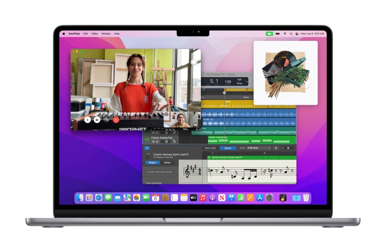 MacBook Pro M2 có cùng camera FaceTime HD 720p và mảng ba mic giống như bản MacBook Pro M1.